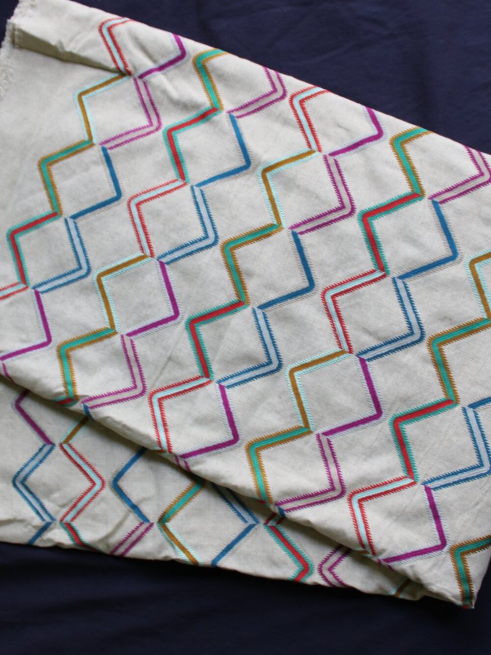 Lee Jofa Karvet Danza Tutti Frutti Baker Lifestyle Fabric embroidered aztec 5 yd - Picture 7 of 7